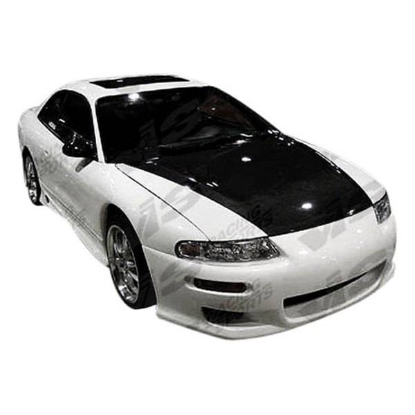 1995-1996 Dodge Avenger 2 doors INVADER Style FRP Primer Full Kit-1