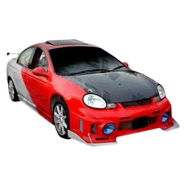 1995-1999 Dodge Neon 2 doors 4 doors EVO 3 Style FRP Primer Front Bumper-1