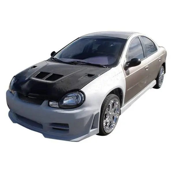1995-1999 Dodge Neon 2 doors 4 doors OEM Style Carbon Fiber Black Hood-1