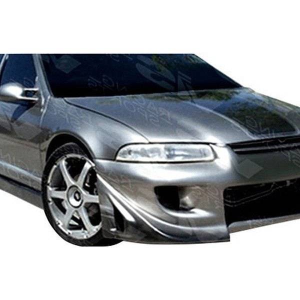 1995-2000 Dodge Stratus 4 doors BATTLE Z Style FRP Primer Front Bumper-1