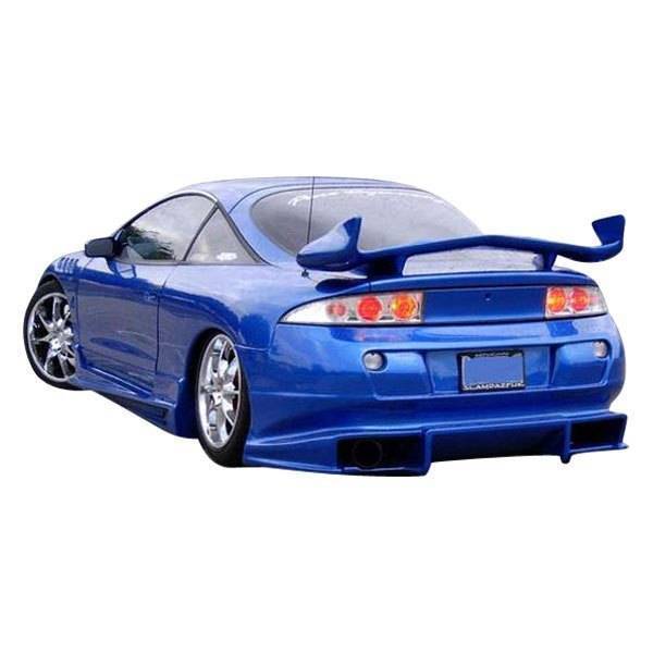 1995-1999 Mitsubishi Eclipse 2 doors BALLISTIX Style FRP Primer Rear Bumper-1