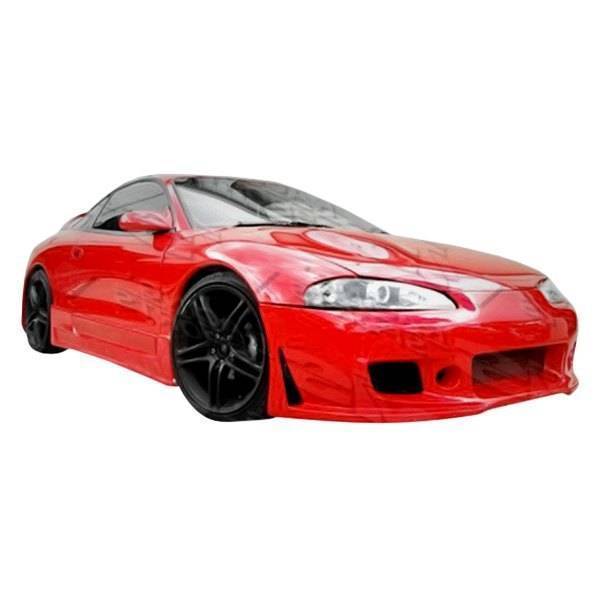 1995-1996 Mitsubishi Eclipse 2 doors TSC 3 Style FRP Primer Front Bumper-1