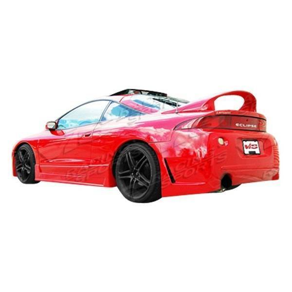 1995-1999 Mitsubishi Eclipse 2 doors TSC 3 Style FRP Primer Rear Bumper-1