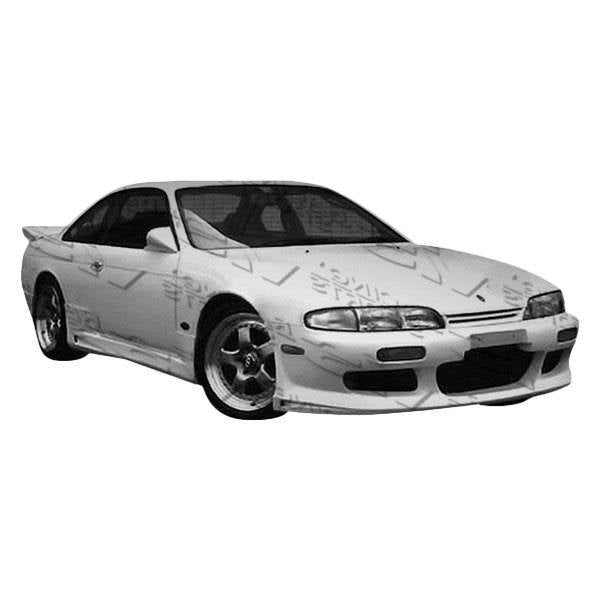 1995-1996 Nissan 240SX 2 doors BALLISTIX Style FRP Primer Front Bumper-1