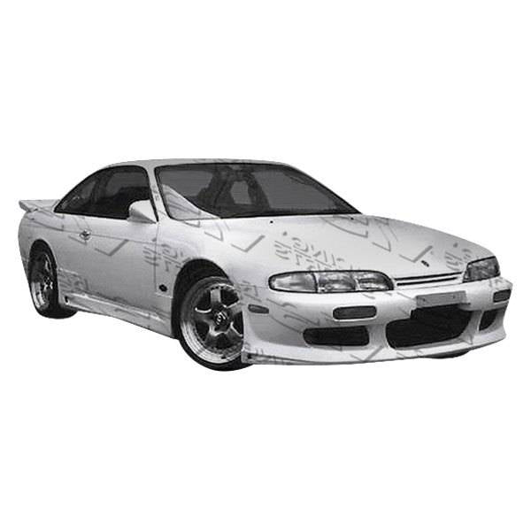 1995-1996 Nissan 240SX 2 doors BALLISTIX Style FRP Primer Full Kit-1