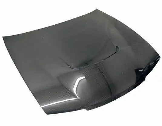 1995-1996 Nissan 240SX 2 doors JS Style Carbon Fiber Black Hood-2