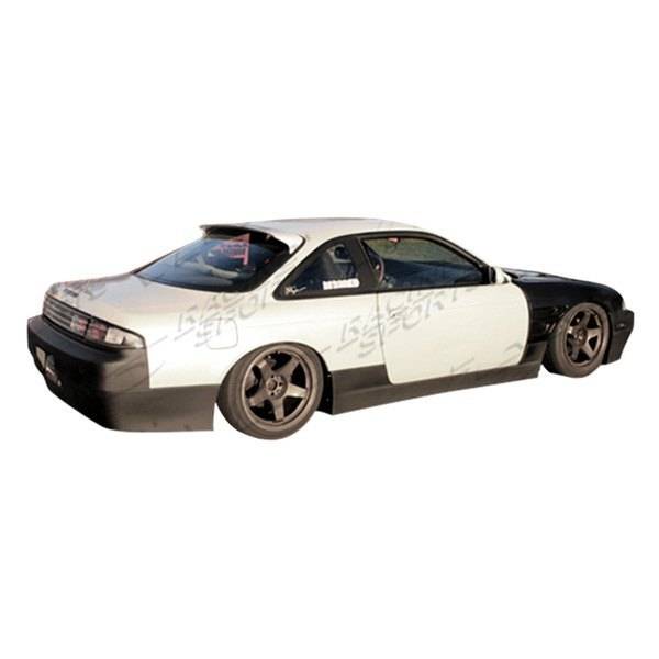 1995-1996 Nissan 240SX 2 doors Quad Six Style FRP Primer Full Kit-3