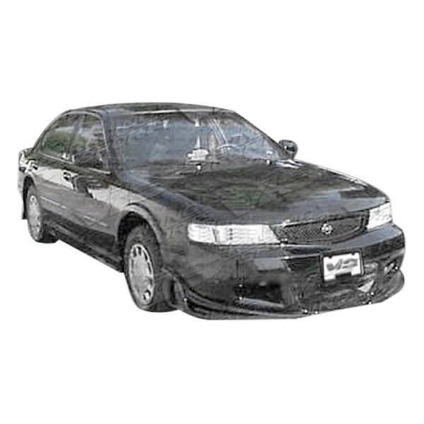 1995-1999 Nissan Maxima 4 doors CYBER Style FRP Primer Front Bumper-1