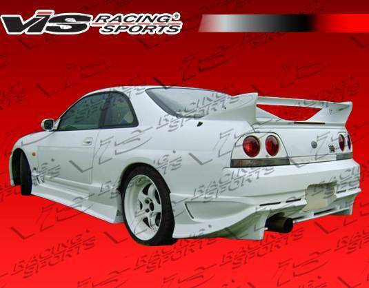 1995-1998 Nissan Skyline R33 GTR 2 doors DEMON Style FRP Primer Rear Bumper-3