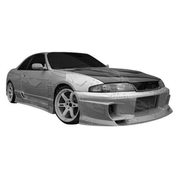 1995-1998 Nissan Skyline R33 GTR 2 doors DEMON Style FRP Primer Full Kit-1