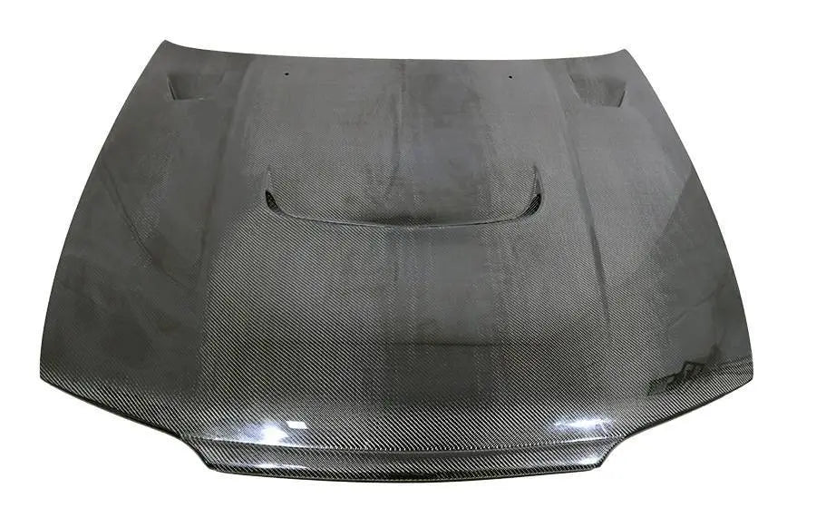 1995-1998 Nissan Skyline R33 GTR 2 doors JS Style Carbon Fiber Black Hood-1