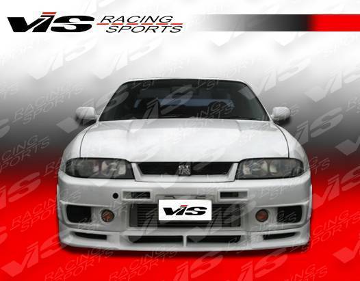 1995-1998 Nissan Skyline R33 GTR 2 doors Omega R400 Style FRP Primer Front Bumper-1