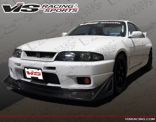 1995-1998 Nissan Skyline R33 GTR 2 doors Carbon Fiber Black Front Lip-3