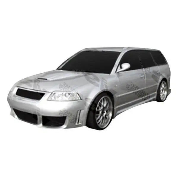 1996-2001 Audi A4 4 doors RS4 Style FRP Primer Side Skirts-1
