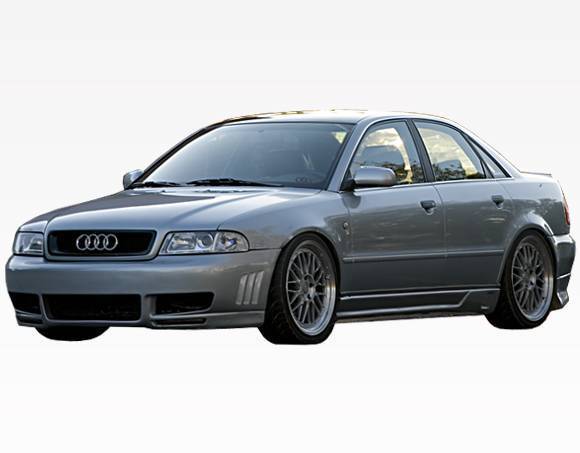 1996-2001 Audi A4 4 doors RSR Style FRP Primer Front Bumper-2
