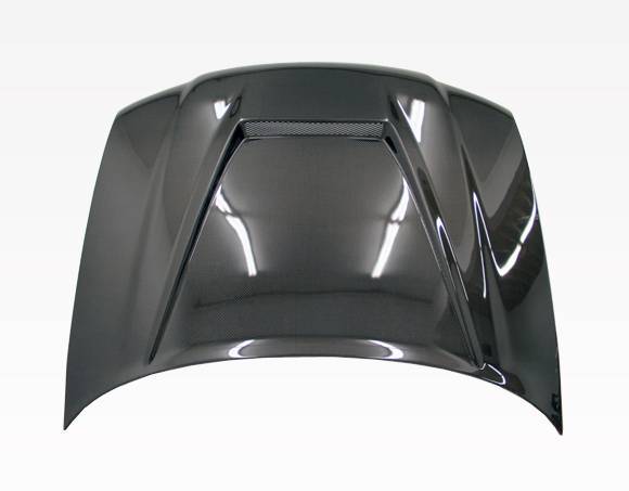 1996-2001 AUDI A4 4 doors INVADER Style Carbon Fiber Black Hood-3