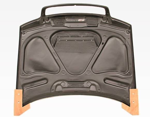 1996-2001 AUDI A4 4 doors INVADER Style Carbon Fiber Black Hood-5