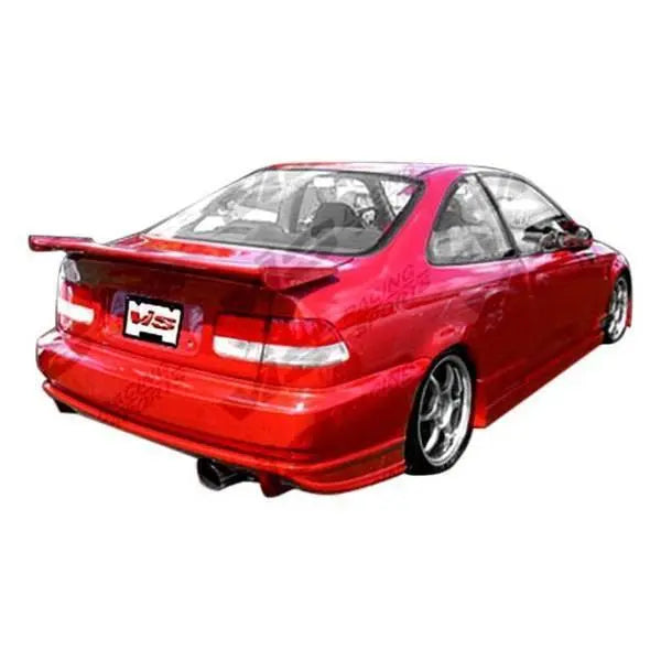 1996-2000 Honda Civic Hatchback 4 doors 2 doors BALLISTIX Style FRP Primer Side Skirts-1