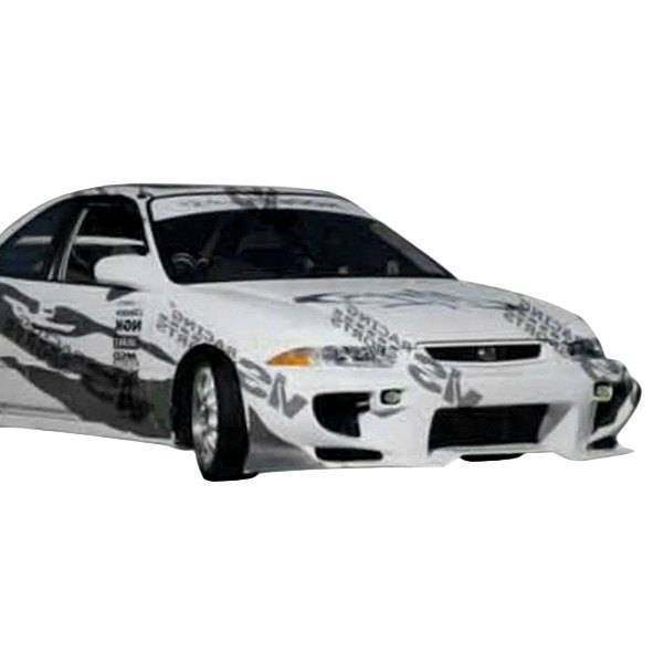 1996-1998 Honda Civic Hatchback 4 doors 2 doors INVADER 2 Style FRP Primer Front Bumper-1