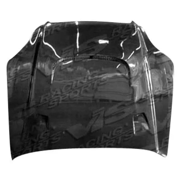 1996-1998 Honda Civic 2 doors 4 doors JS 2 Style Carbon Fiber Black Hood-1