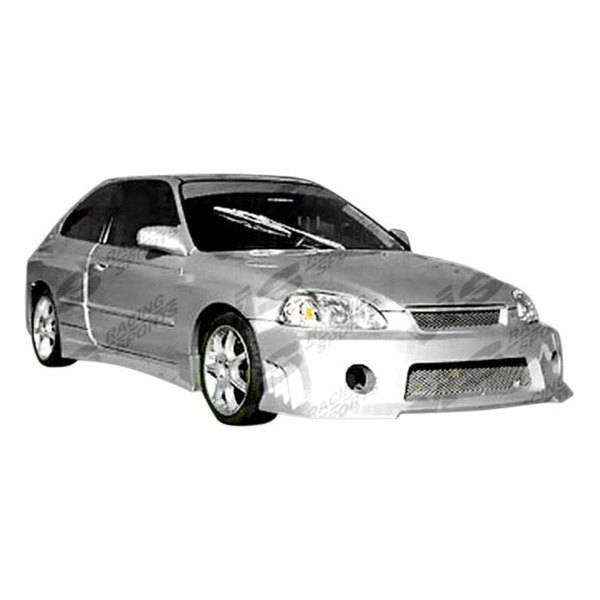 1996-1998 Honda Civic Hatchback 4 doors 2 doors QUEST Style FRP Primer Front Bumper-1