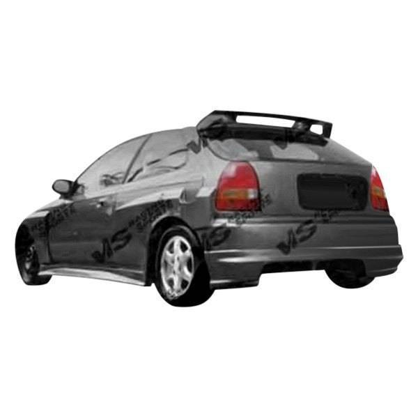 1996-2000 Honda Civic 2 doors 4 doors QUEST Style FRP Primer Rear Bumper-1