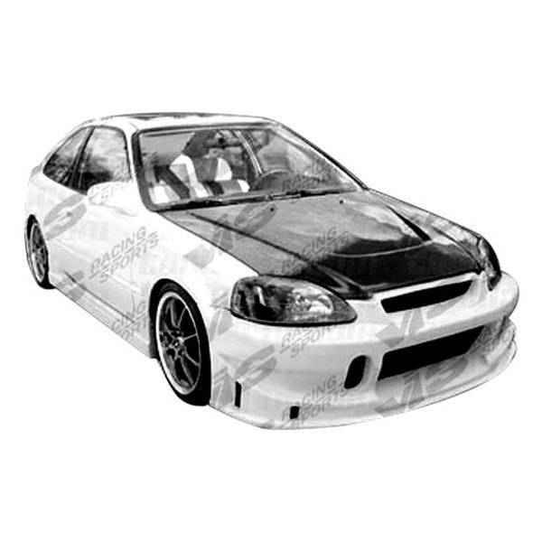 1996-1998 Honda Civic Hatchback 4 doors 2 doors TSC Style FRP Primer Front Bumper-1