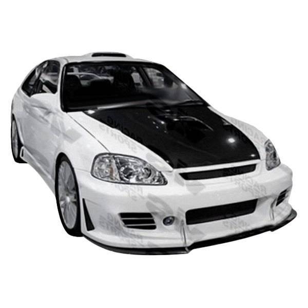1996-1998 Honda Civic Hatchback 4 doors 2 doors TSC 3 Style FRP Primer Front Bumper-1