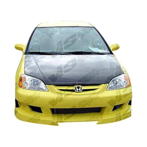 1996-1998 Honda Civic Hatchback 4 doors 2 doors VIPER Style FRP Primer Front Bumper-1