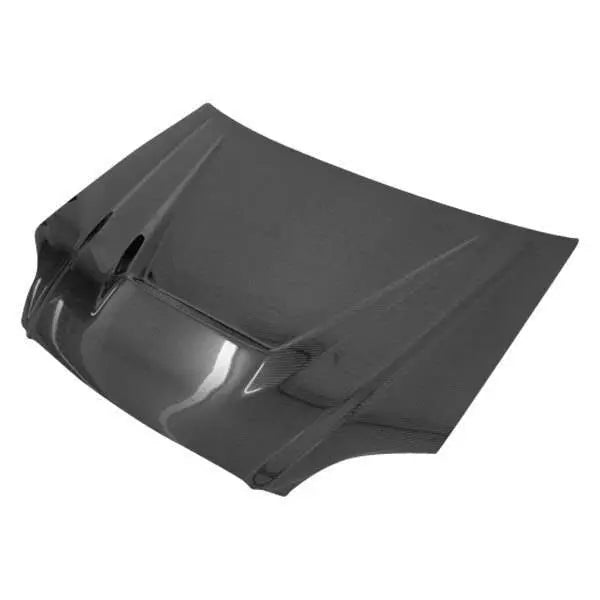 1996-1998 Honda Civic 2 doors 4 doors INVADER Style Carbon Fiber Black Hood-1