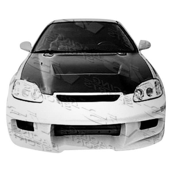 1996-1998 Honda Civic Hatchback 4 doors 2 doors Wave Style FRP Primer Front Bumper-1