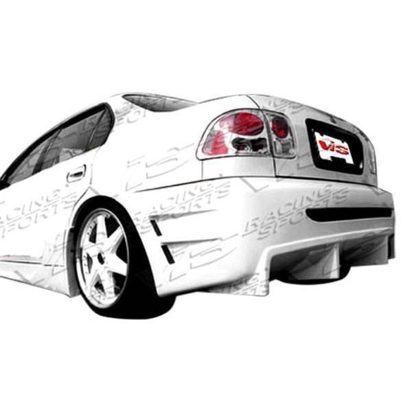 1996-2000 Honda Civic 2 doors 4 doors Wave Style FRP Primer Rear Bumper-1