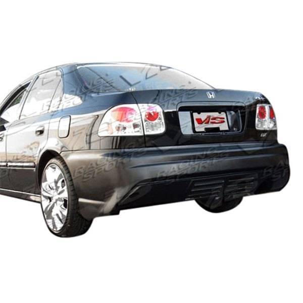 1996-2000 Honda Civic 2 doors 4 doors XGT Style FRP Primer Rear Bumper-1