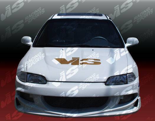 1996-1998 Honda Civic 2 doors XGT Style FRP Primer Full Kit-1