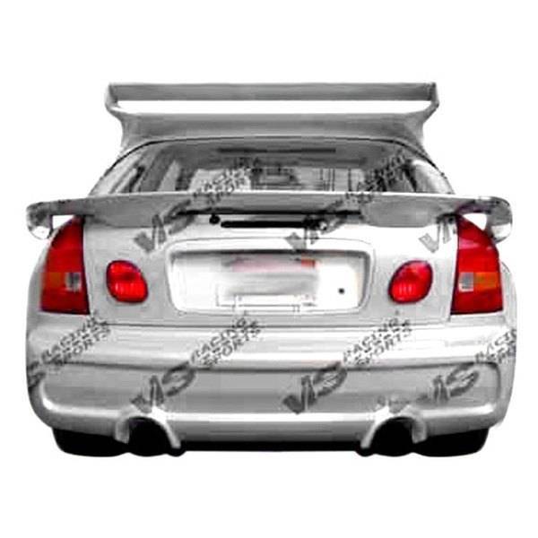 1996-2000 Honda Civic Hatchback INVADER 6 Style FRP Primer Rear Bumper-1