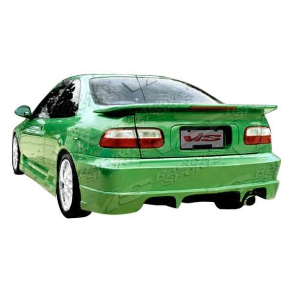 1996-2000 Honda Civic Hatchback STALKER Style FRP Primer Rear Lip-1