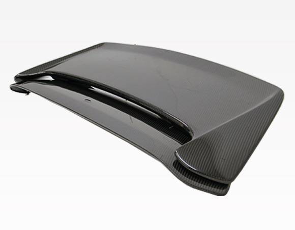 1996-2000 Honda Civic Hatchback Carbon Fiber Black Spoiler-1