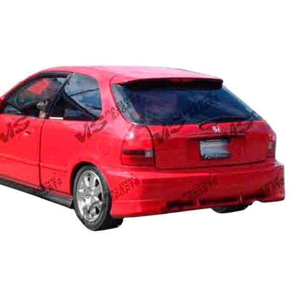 1996-2000 Honda Civic Hatchback FRP Primer Rear Bumper-1