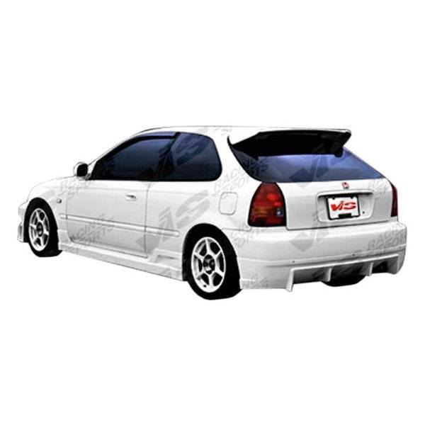1996-2000 Honda Civic Hatchback TSC Style FRP Primer Rear Bumper-1
