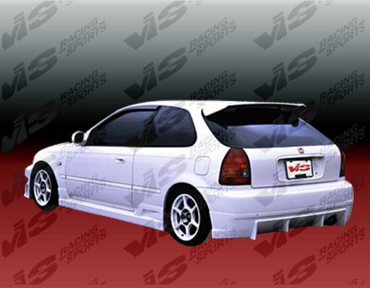 1996-1998 Honda Civic Hatchback TSC Style FRP Primer Full Kit-2