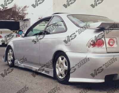 1996-1998 Honda Civic Hatchback Z1 BOXER Style FRP Primer Full Kit-3