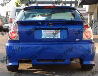 1996-1998 Honda Civic Hatchback Z1 BOXER Style FRP Primer Full Kit-4