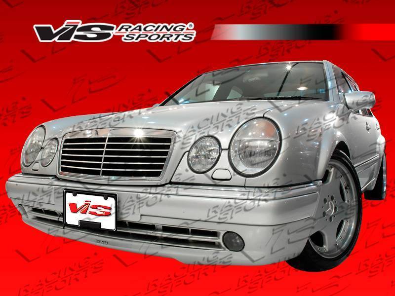 1996-1999 Mercedes E Class W210 4 doors EURO TECH Style FRP Primer Front Bumper-2