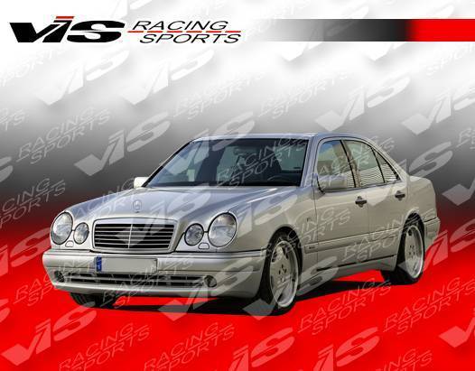1996-1999 Mercedes E Class W210 4 doors EURO TECH Style FRP Primer Front Bumper-3