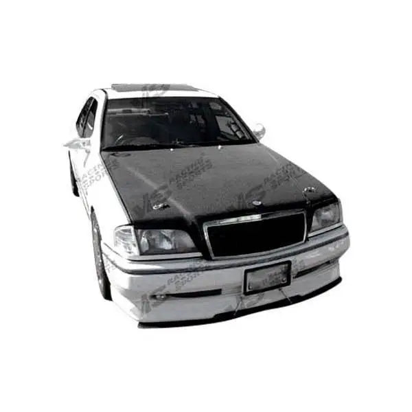 1996-1999 Mercedes E Class 4 doors OEM Style Carbon Fiber Black Hood-1