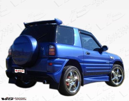 1996-1997 Toyota Rav 4 2 doors BALLISTIX Style FRP Primer Full Kit-3