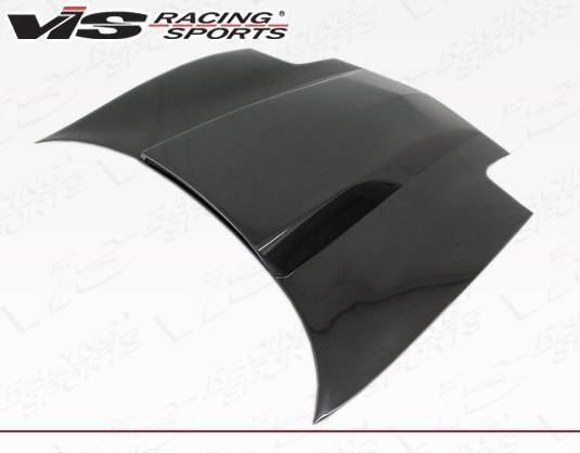 1997-2004 Chevrolet Corvette 2 doors Cowl Induction Style Carbon Fiber Black Hood-3