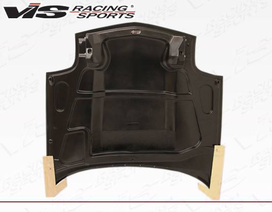 1997-2004 Chevrolet Corvette 2 doors Cowl Induction Style Carbon Fiber Black Hood-4