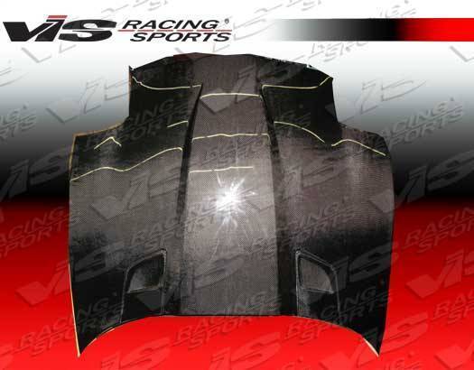 1997-2004 Chevrolet Corvette 2 doors PENTA Style Carbon Fiber Black Hood-2