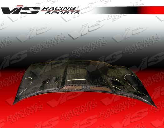 1997-2004 Chevrolet Corvette 2 doors PENTA Style Carbon Fiber Black Hood-3